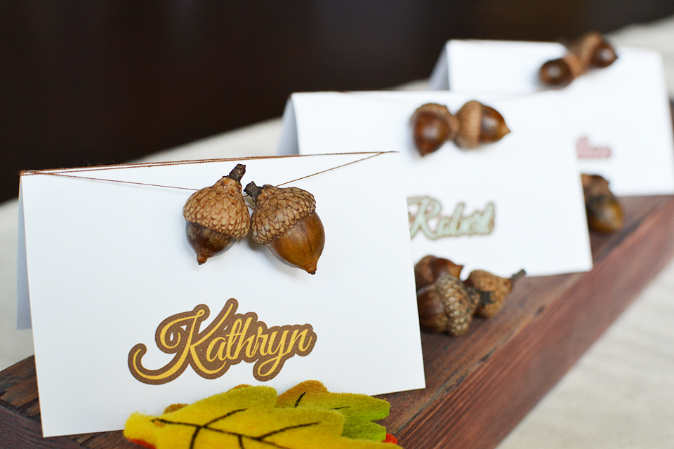 DIY Acorn Place Cards