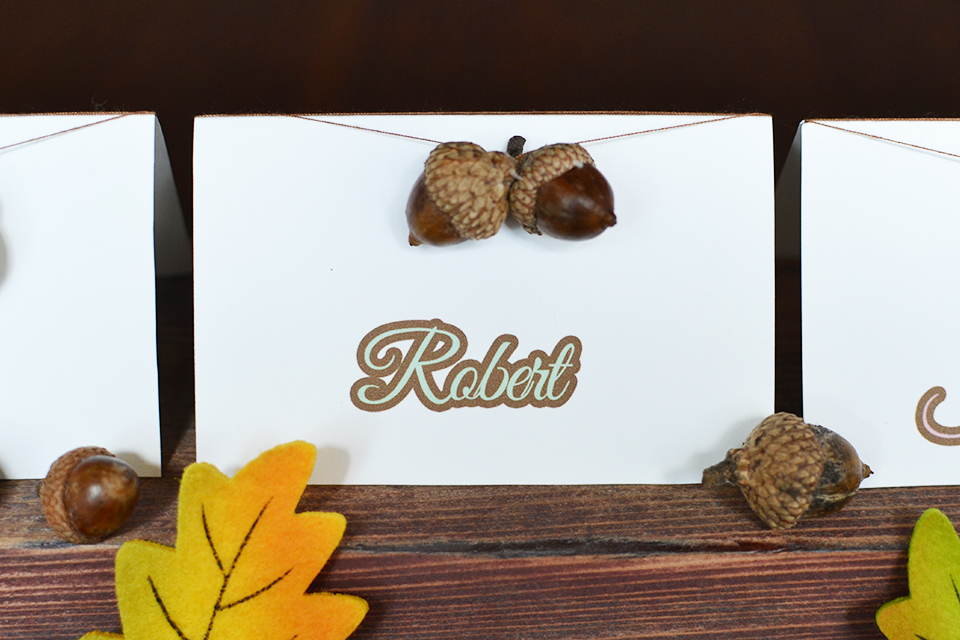 DIY Acorn Place Cards