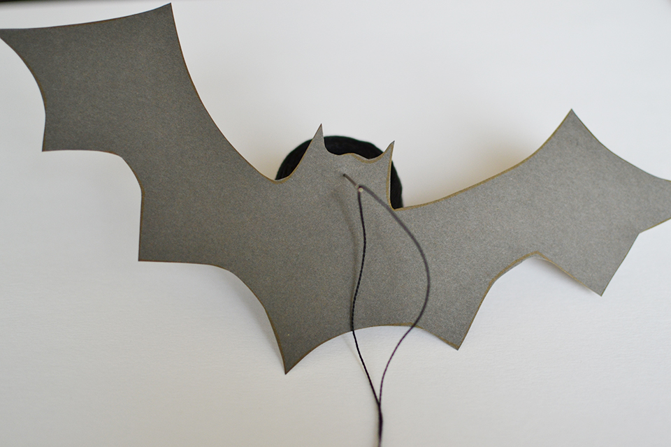 DIY Halloween Hanging Bats