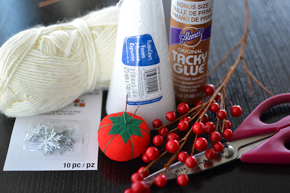 DIY Holiday Yarn Trees