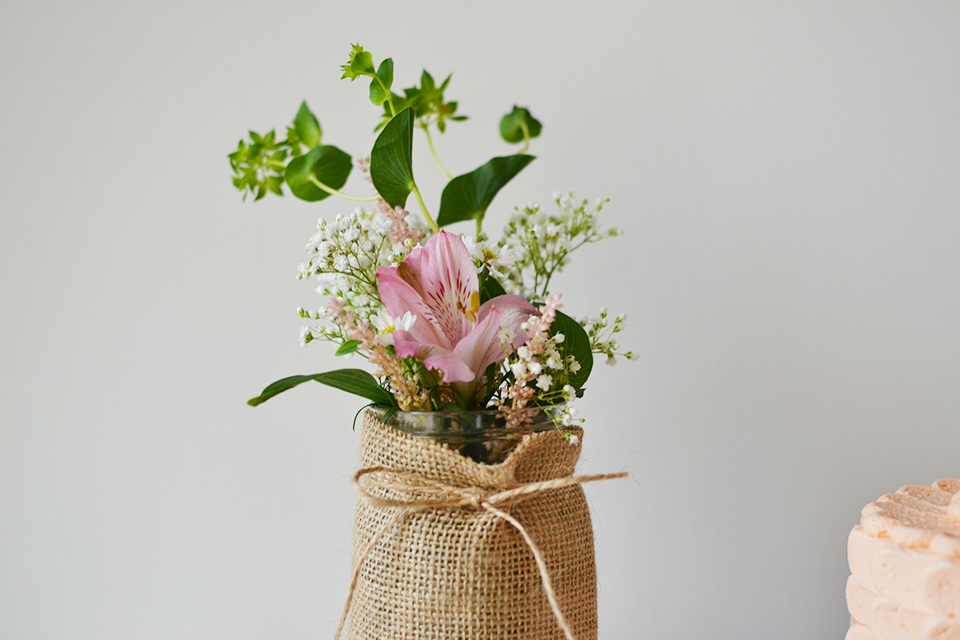 Burlap Vases, Part Of The Rustic Experience Dessert Table By Sweet Society
