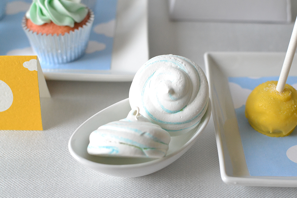 Puff Meringues, Part Of The Soar Experience Dessert Table By Sweet Society