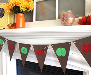 Apple Stamped Banner