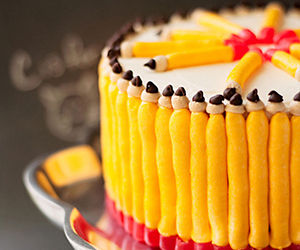 Back To School Candy Pencil Cake