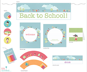 Free Back To School Party Printables