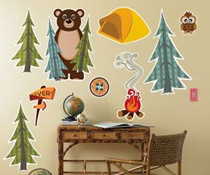 Camping Party Decals