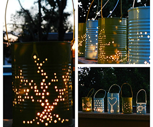 DIY Tin Can Lanterns