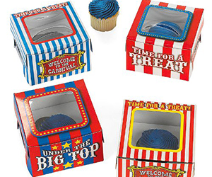 Carnival Cupcake Favor Boxes