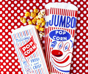 Vintage Popcorn Bags