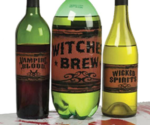 Halloween Bottle Labels