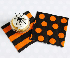 Orange & Black Napkins