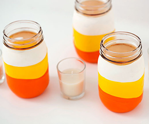 Balloon Dipped Candy Cane Jar