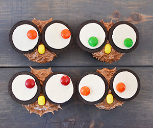 Oreo Cupcake Owls