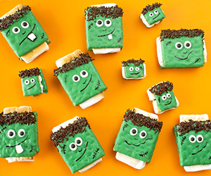 Frankenstein Halloween S'mores