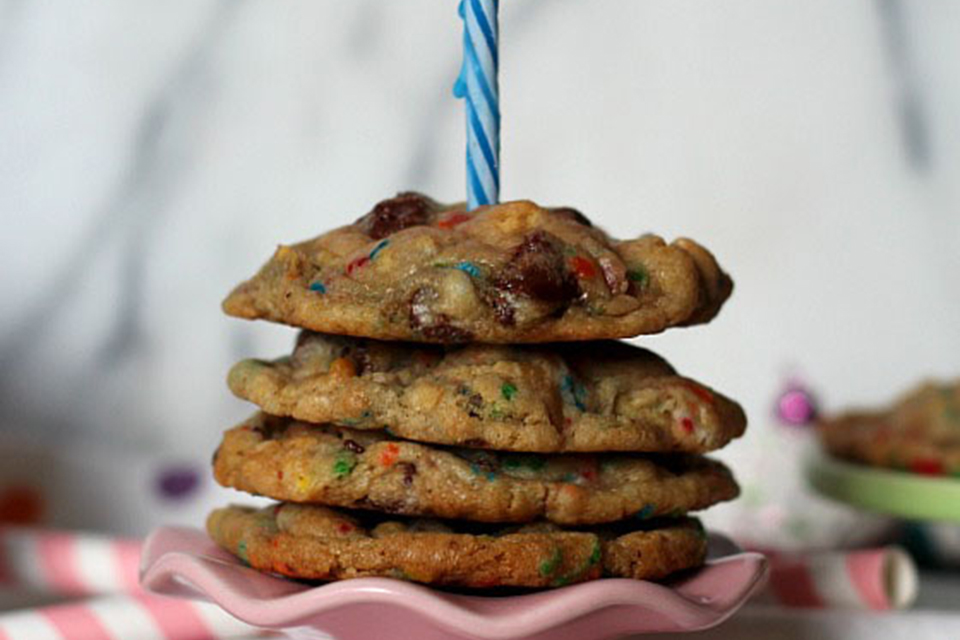 Birthday Cake Chocolate Chip Cookies