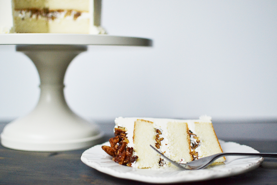 Vanilla Pecan Cake Recipe